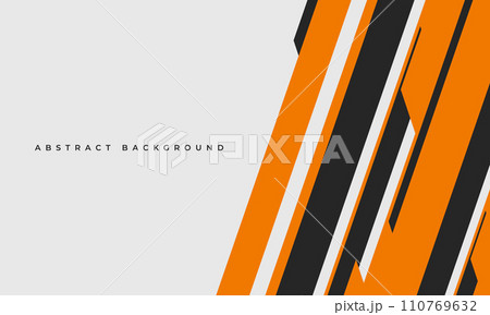 Technology abstract background with orange and black lines and shapes Technology abstract background with orange and black lines and shapes 110769632