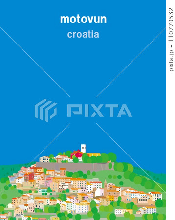 モトヴン motovun クロアチア croatia 春風景 モトヴン motovun クロアチア croatia 春風景 110770532