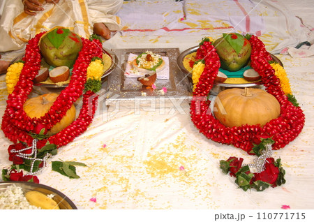 Prayer at Traditional Hindu wedding ceremony Prayer at Traditional Hindu wedding ceremony 110771715