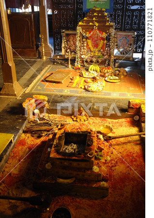 Prayer at Traditional Hindu wedding ceremony Prayer at Traditional Hindu wedding ceremony 110771821