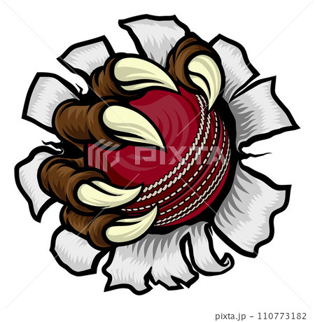 Cricket Ball Claw Cartoon Monster Animal Hand Cricket Ball Claw Cartoon Monster Animal Hand 110773182