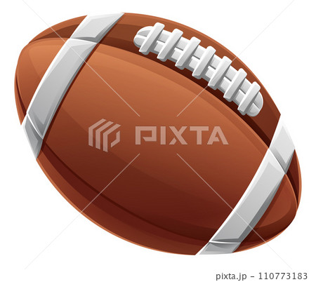 American Football Ball Cartoon Sports Icon American Football Ball Cartoon Sports Icon 110773183