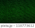 デジタル・IT・コンピューター・サイバー空間・テクノロジー・2進数のイメージ 110773612