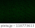 デジタル・IT・コンピューター・サイバー空間・テクノロジー・2進数のイメージ 110773613