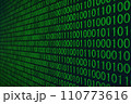 デジタル・IT・コンピューター・サイバー空間・テクノロジー・2進数のイメージ 110773616