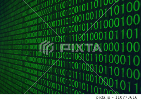 デジタル・IT・コンピューター・サイバー空間・テクノロジー・2進数のイメージ デジタル・IT・コンピューター・サイバー空間・テクノロジー・2進数のイメージ 110773616