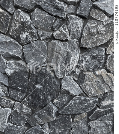 灰色の乱形の石積みの表面の背景画像 灰色の乱形の石積みの表面の背景画像 110774198