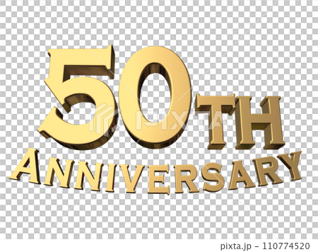 3DCG characters "50th Anniversary/50th Anniversary" Gold, Gold 110774520