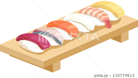 寿司のイラスト 110774613