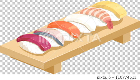 寿司のイラスト 110774613