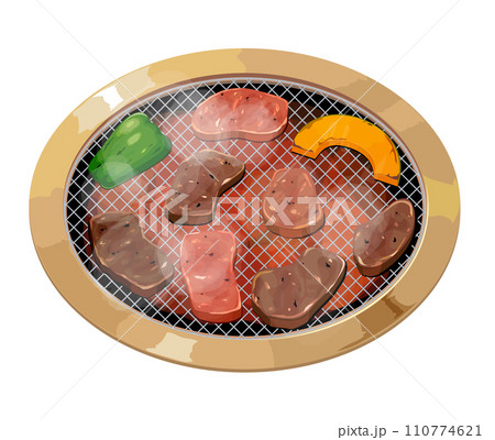 焼肉のイラスト 110774621