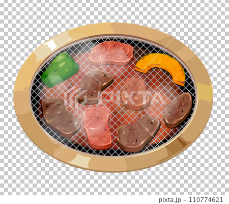 烤肉的插圖 烤肉的插圖 110774621