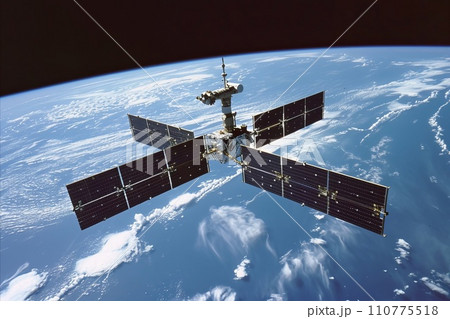 人工衛星 AI生成画像 AI画像のイラスト素材 [110775518] PIXTA
