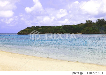 沖縄県石垣島の川平湾から見える青い海 110775861