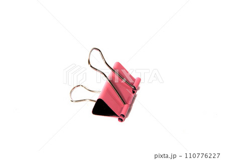 Paper clip isolated on the white Paper clip isolated on the white 110776227