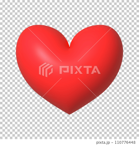 Heart 3D cartoon for valentine and love Heart 3D cartoon for valentine and love 110776448