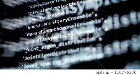 Programming code background . Software developer programming code. Programming code background . Software developer programming code. 110776530