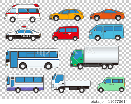 車各種イラストのイラスト素材 [110778614] - PIXTA