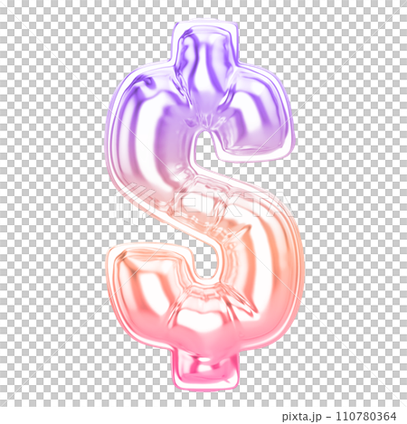 Balloon Number 3D Rendering Balloon Number 3D Rendering 110780364