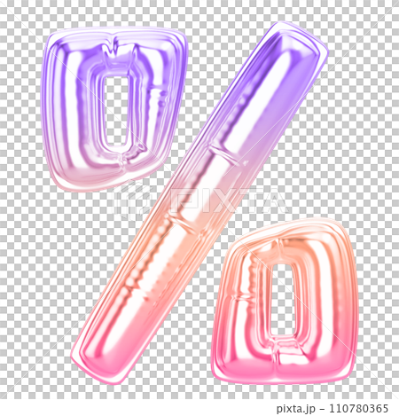 Balloon Number 3D Rendering 110780365