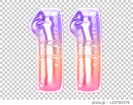 Balloon Number 3D Rendering Balloon Number 3D Rendering 110780376