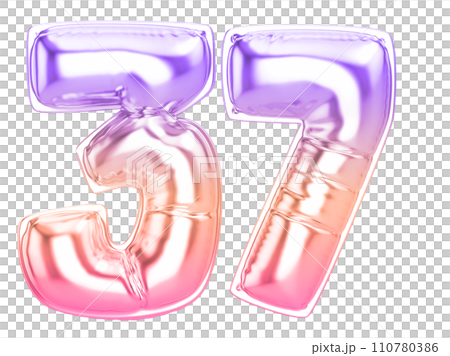 Balloon Number 3D Rendering Balloon Number 3D Rendering 110780386