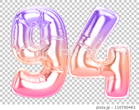 Balloon Number 3D Rendering Balloon Number 3D Rendering 110780463
