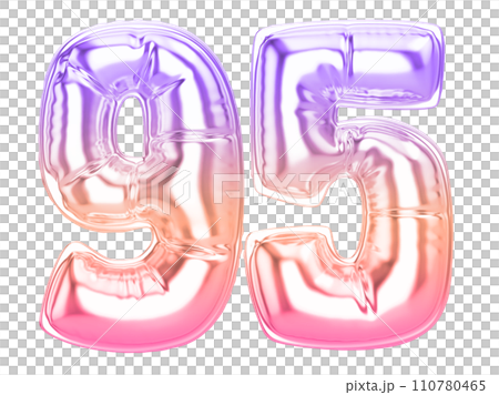 Balloon Number 3D Rendering Balloon Number 3D Rendering 110780465
