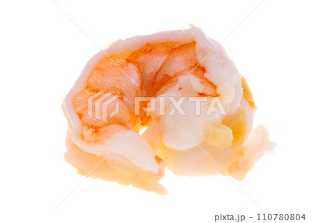 tiger shrimp meat isolated 110780804