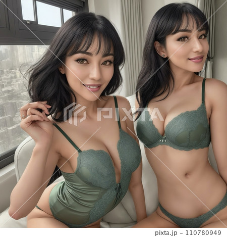 ランジェリーの女性 ランジェリーの女性 110780949