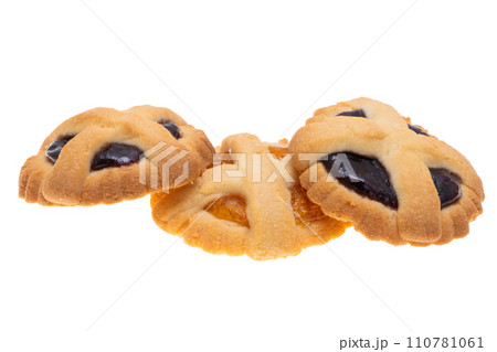cookies with jam isolated cookies with jam isolated 110781061