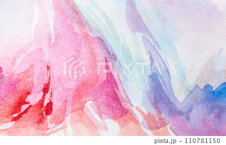 painted in watercolor on a white background 110781150