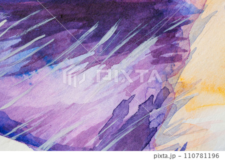 Watercolor paint stains. Background with faint texture and distressed vintage grunge and watercolor paint stains in elegant. 110781196
