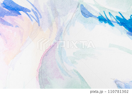 painted in watercolor on a white background 110781302