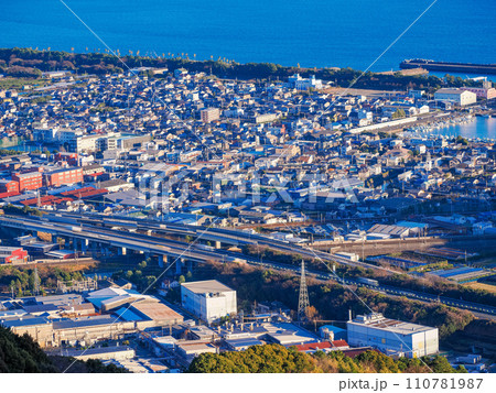 (静岡県)静岡市・用宗港付近の街並み (静岡県)静岡市・用宗港付近の街並み 110781987