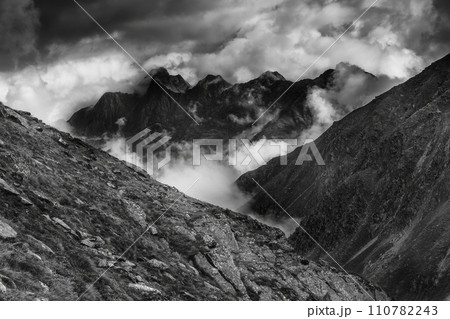 Mountain landscape of the Stubai Alps 110782243