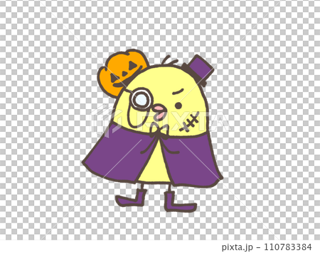 Chick dressed up for Halloween Chick dressed up for Halloween 110783384