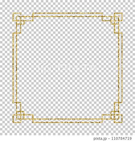 Chinese new year luxury gold frame ornament Chinese new year luxury gold frame ornament 110784719