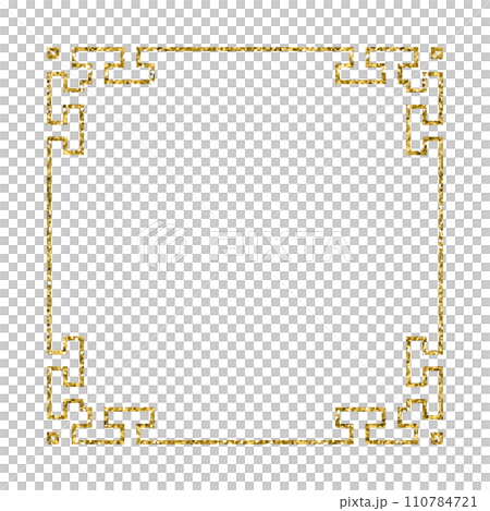 Chinese new year luxury gold frame ornament Chinese new year luxury gold frame ornament 110784721