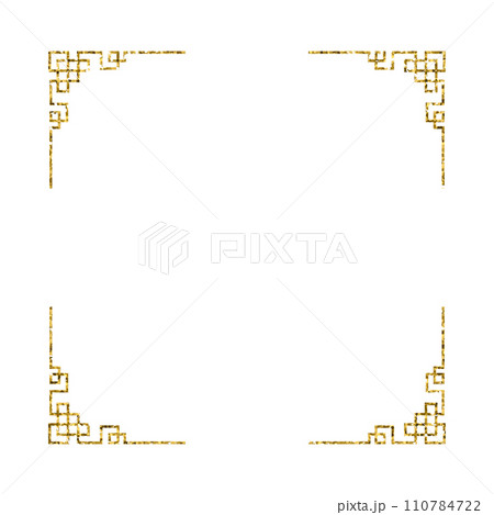 Chinese new year luxury gold frame ornament Chinese new year luxury gold frame ornament 110784722