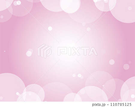 淡いガーリーなイメージの水玉模様背景_ピンク 110785125