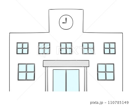 校舎のイラスト 110785149