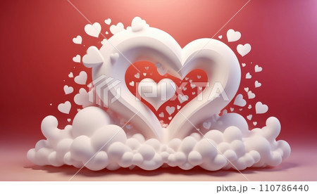 Love, valentine, colorful composition, symbolism and romance of love, February 14, Valentine's Day 110786440