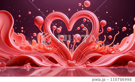 Love, valentine, colorful composition, symbolism and romance of love, February 14, Valentine's Day 110786998