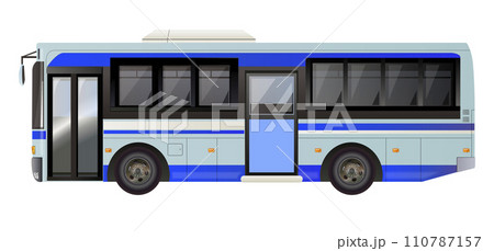 バス　左向き 110787157
