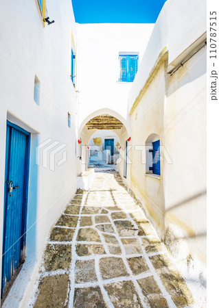 Old typical greek lane in Lefkes Old typical greek lane in Lefkes 110787515