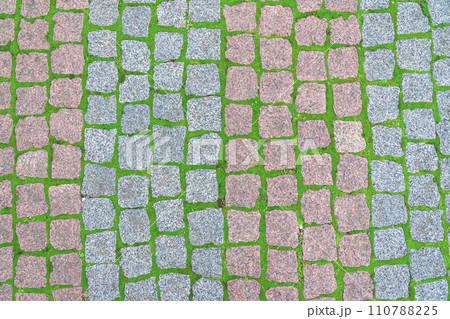 stonework with paving stones as a background 110788225