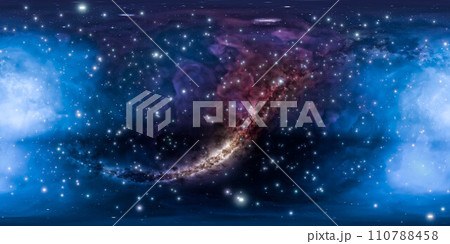 Blue and Purple Space Filled With Stars, A Stunning Celestial Display 360 panorama vr environment map 110788458