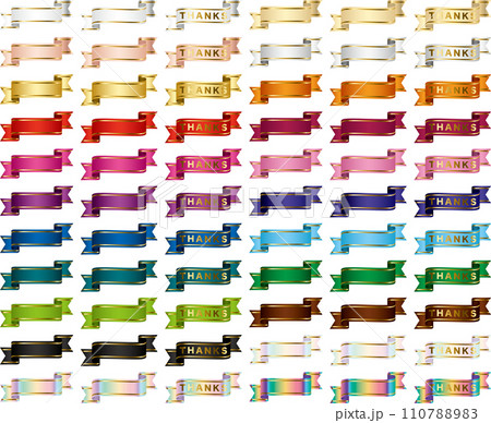 カラーバリエ、リボン線3 110788983