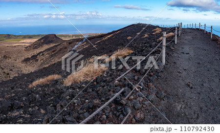 伊豆大島の冬 三原山トレッキング 伊豆大島の冬 三原山トレッキング 110792430